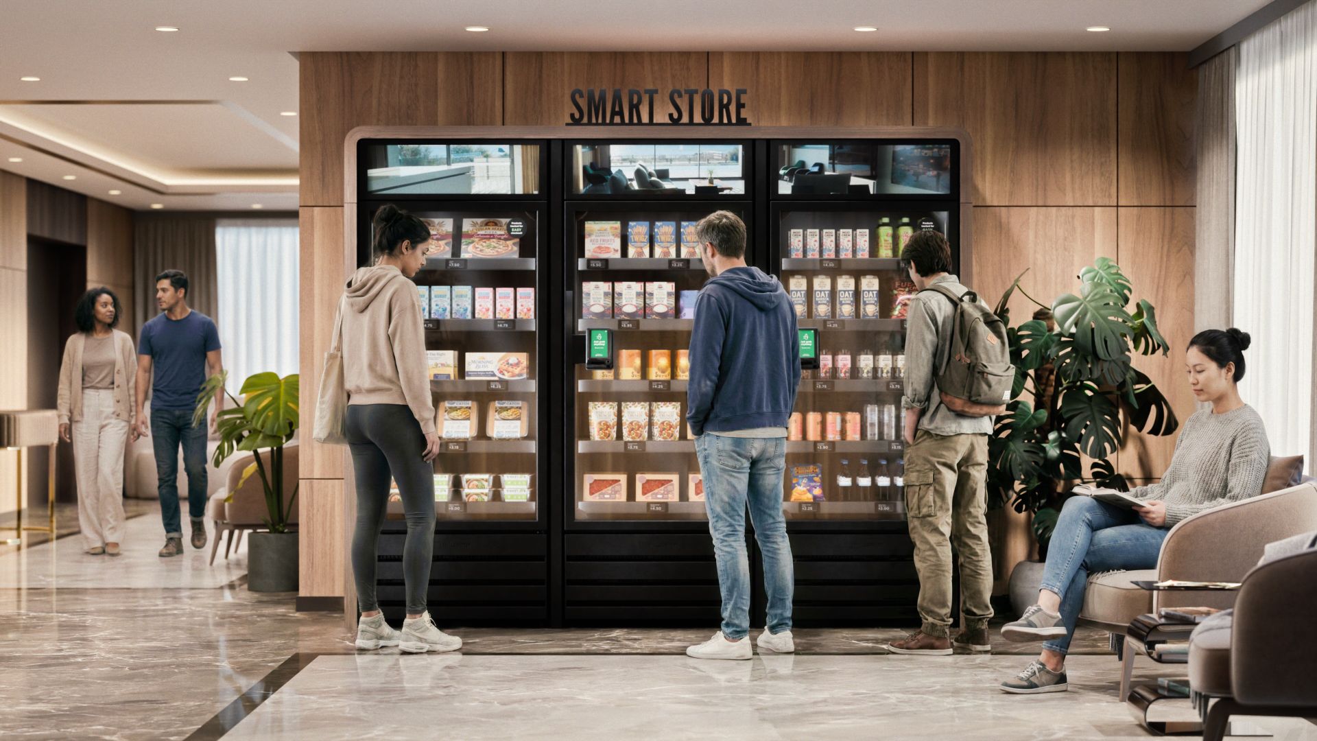 AI vending machines installed in an apartments & multifamily setting in Tulsa County