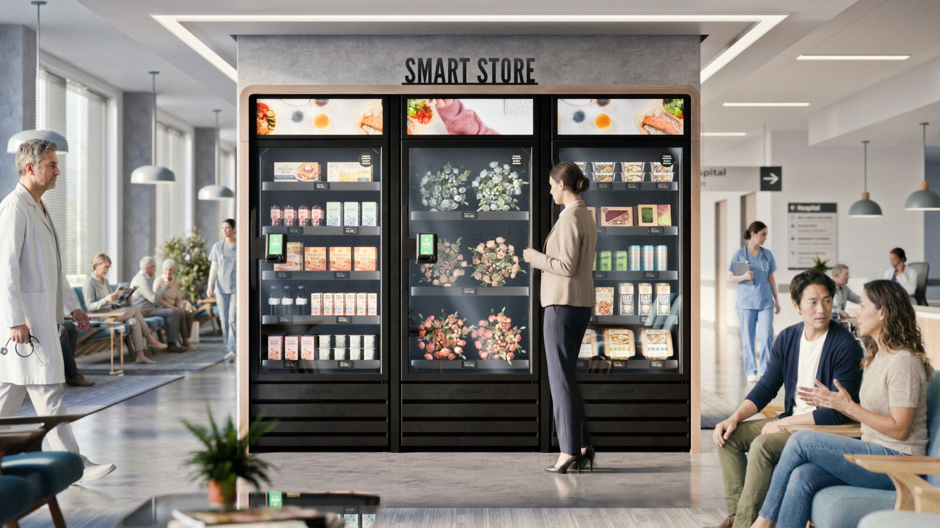 AI vending machines installed in a hospitals & healthcare setting in Tulsa County